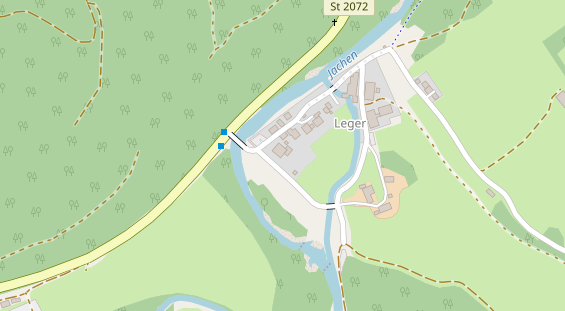 Pension auf Satellitenbild