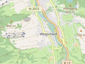 Pension auf Karte