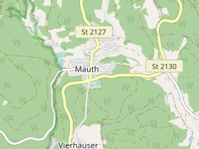 Pension auf Karte