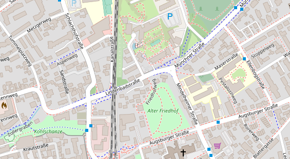 Pension auf Satellitenbild