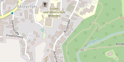 Pension auf Satellitenbild