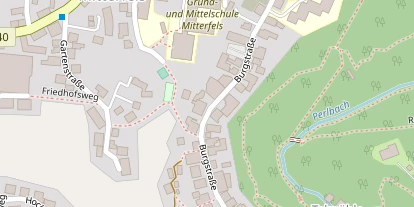 Pension auf Satellitenbild