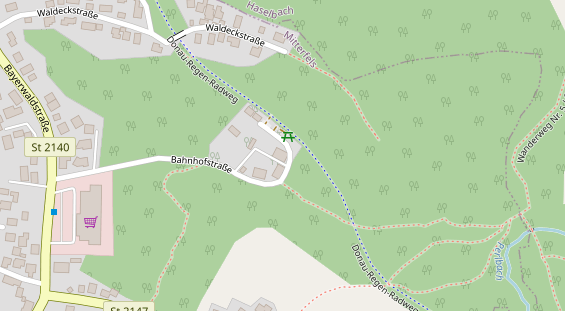 Pension auf Satellitenbild