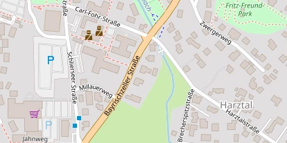 Pension auf Satellitenbild