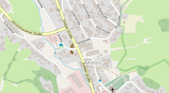 Pension auf Satellitenbild