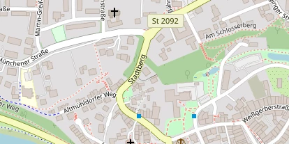 Pension auf Satellitenbild