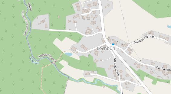 Pension auf Satellitenbild