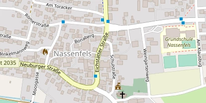 Pension auf Satellitenbild