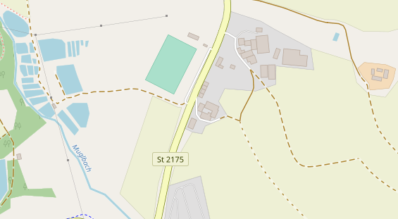 Pension auf Satellitenbild