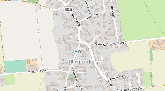 Pension auf Satellitenbild