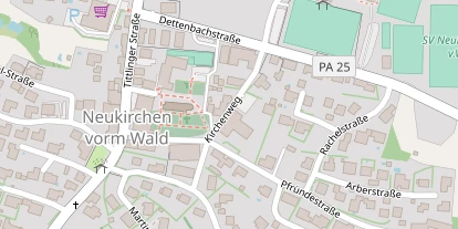 Pension auf Satellitenbild