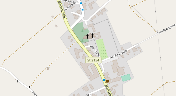 Pension auf Satellitenbild