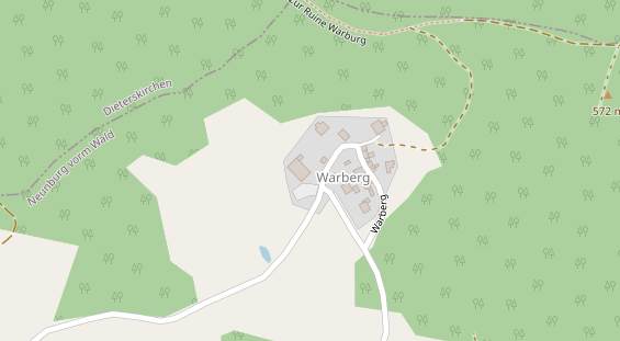 Pension auf Satellitenbild