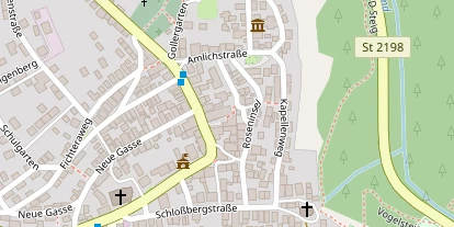 Pension auf Satellitenbild
