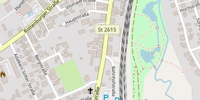 Pension auf Satellitenbild