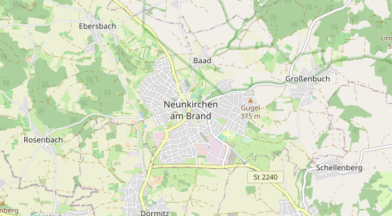 Pension auf Karte