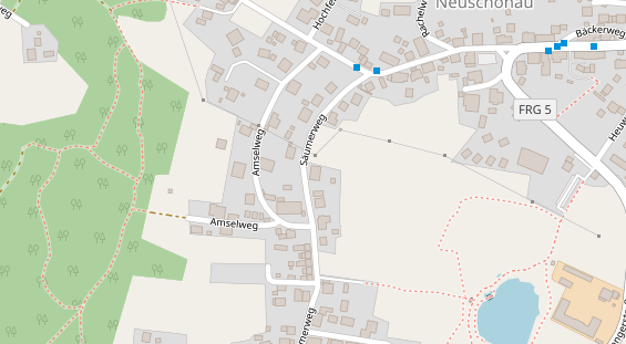 Pension auf Satellitenbild