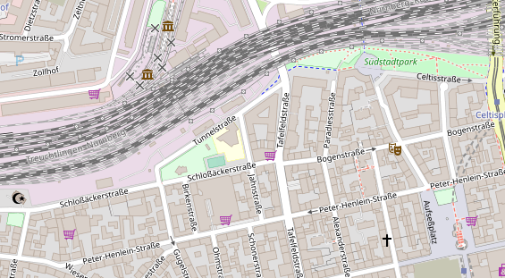 Pension auf Satellitenbild