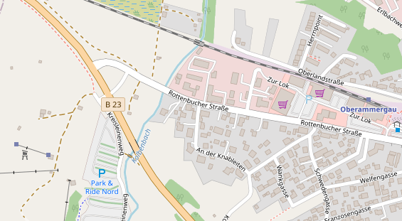 Pension auf Satellitenbild