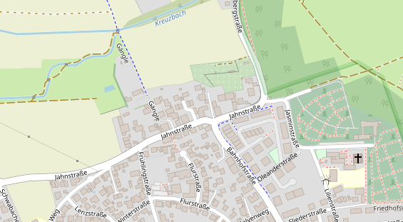 Pension auf Satellitenbild