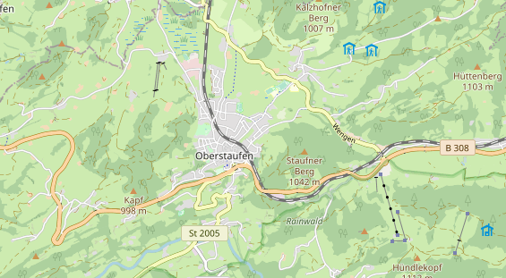 Pension auf Karte