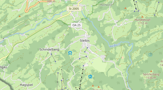 Pension auf Karte