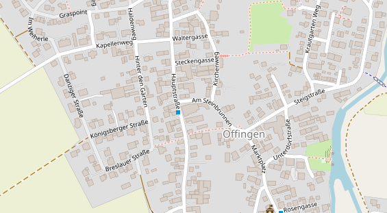 Pension auf Satellitenbild