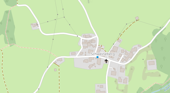 Pension auf Satellitenbild