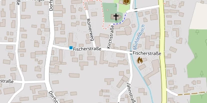 Pension auf Satellitenbild