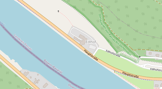 Pension auf Satellitenbild