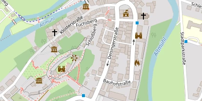 Pension auf Satellitenbild