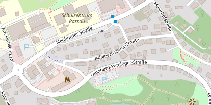 Pension auf Satellitenbild