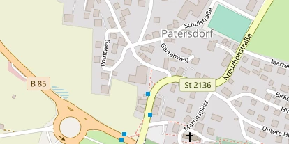 Pension auf Satellitenbild
