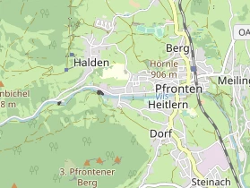Pension auf Karte