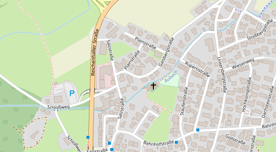 Pension auf Satellitenbild