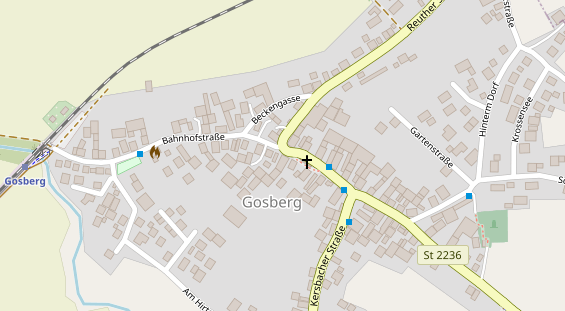 Pension auf Satellitenbild