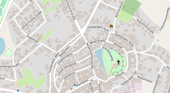 Pension auf Satellitenbild