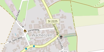 Pension auf Satellitenbild