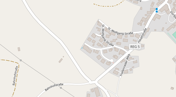 Pension auf Satellitenbild