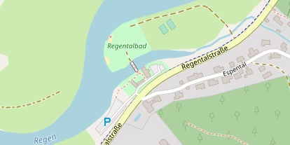 Pension auf Satellitenbild