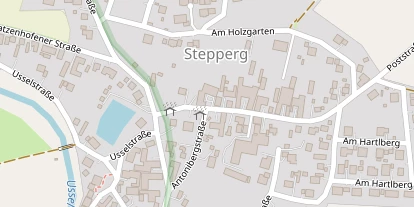 Pension auf Satellitenbild