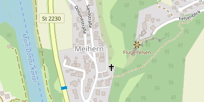 Pension auf Satellitenbild