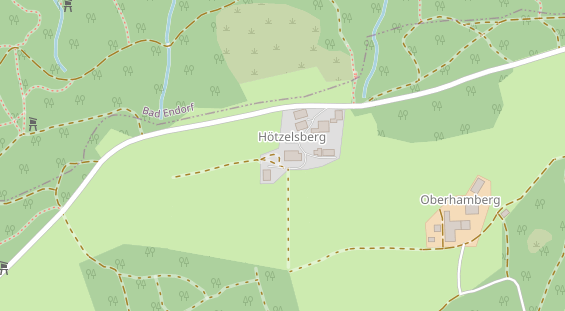 Pension auf Satellitenbild