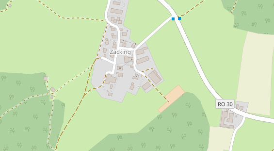 Pension auf Satellitenbild