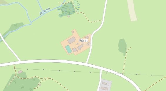 Pension auf Satellitenbild