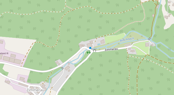 Pension auf Satellitenbild