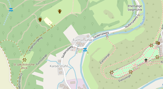 Pension auf Satellitenbild