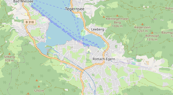 Pension auf Karte