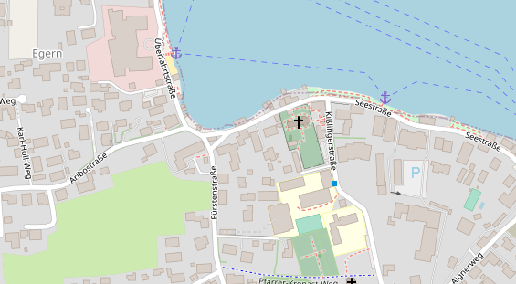 Pension auf Satellitenbild