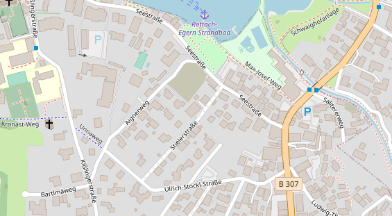 Pension auf Satellitenbild